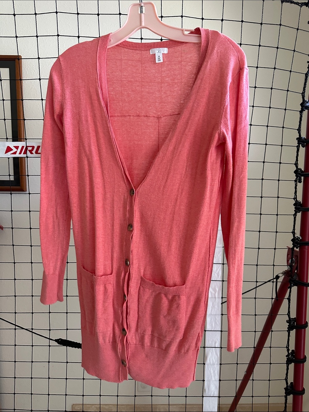 B.P. Women's Coral Long Cardigan Sweater - Lightweight Button-Front